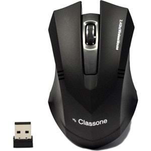 Classone Kablosuz Nano 2.4GHz 800/1200/1600DPI Siyah Mouse T120