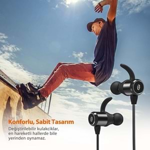 TAOTRONICS Mıknatıslı Bluetooth Ter Geçimez Spor Kulaklık 6 Saat Müzik + TT-BH035