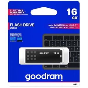 Goodram 16 GB UME3 Siyah USB 3.0 UME3-0160K0R11