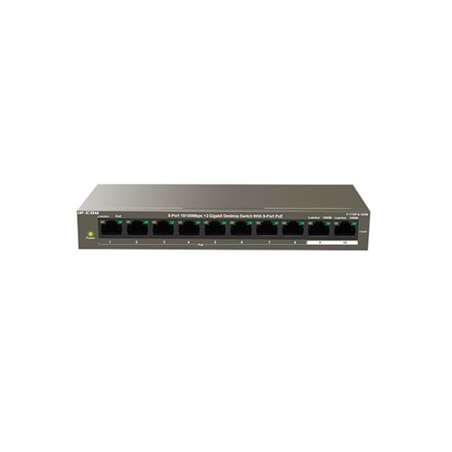Ip-com F1110P-8-102W 8 Port 10/100 + 2X Gigabit Uplink 102W Poe Switch