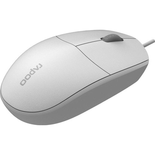 RAPOO N100 1600DPI Her İki El İle Kullanılabilen USB Beyaz Mouse 18102-RP