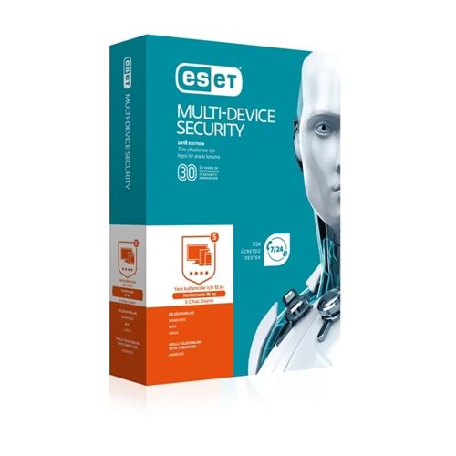 ESET Multi Device Security V10 5 Kullanıcı Kutu Lisans