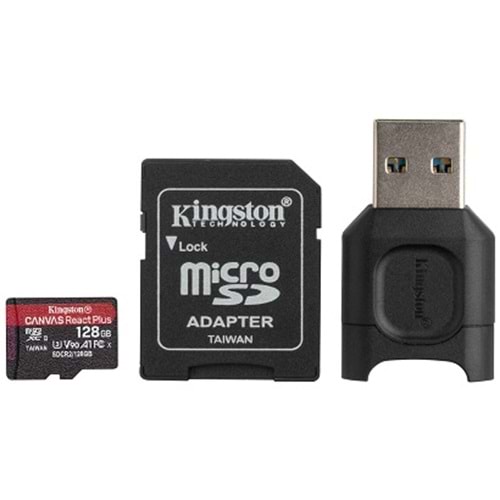 Kingston MLPMR2 128GB REACT Plus SDCR2+mSD Hafıza Kartı