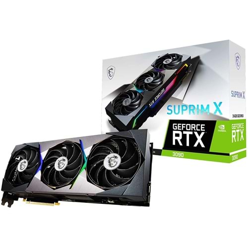 Msi GeForce RTX 3090 SUPRIM X 24G 24GB 384Bit GDDR6X DP/HDMI PCI 4.0 Ekran Kartı