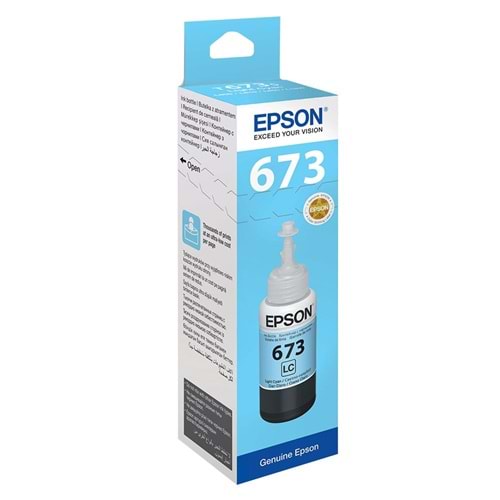 Epson T6735 Açık Mavi Mürekkep Kartuşu L800/L1800 (C13T67354A)