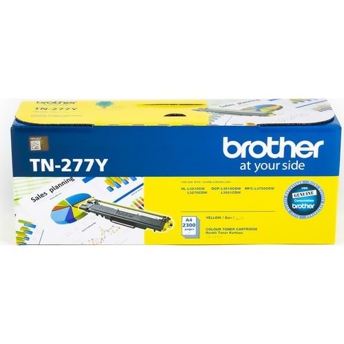 Brother TN-277Y Sarı 2300 Sayfa MFC-L3750CDW DCP-L3551CDW HL-L3270CD