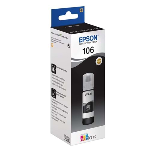 Epson 106 Siyah Mürekkep Kartuşu ET-7700/ET-7750 C13T00R140