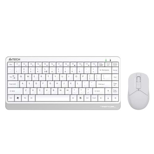 A4 Tech FG1112 2.4 Q Fn Mm Mini Klavye Mouse Set Beyaz