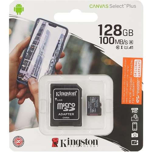 Kingston SDCS2 128GB Micro SD Class 10 Hafıza Kartı SDCS2/128GB