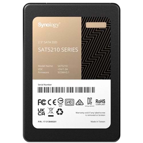 Synology 1.92TB SAT5210 SATA 6Gb/s 530/500 Mb/s 2.5'' Flash SSD