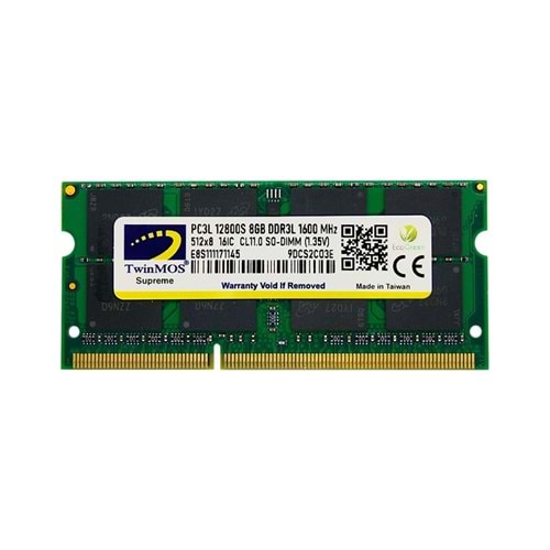 Twinmos 8 GB DDR3 1600 1.35 NB MDD3L8GB1600N RAM