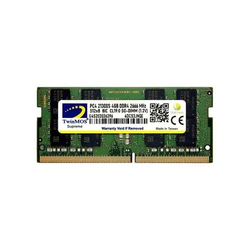 Twinmos 4 GB DDR4 2666 1.2V CL19 MDD44GB2666N NB RAM