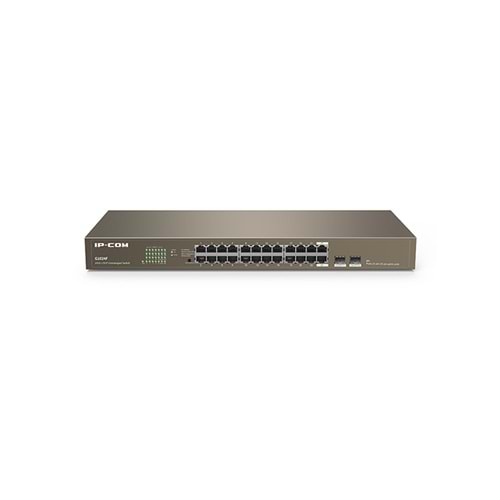 IP-COM IP-G1024F 24 Port Gigabit + 2X1GB SFP Uplink Rackmount Switch