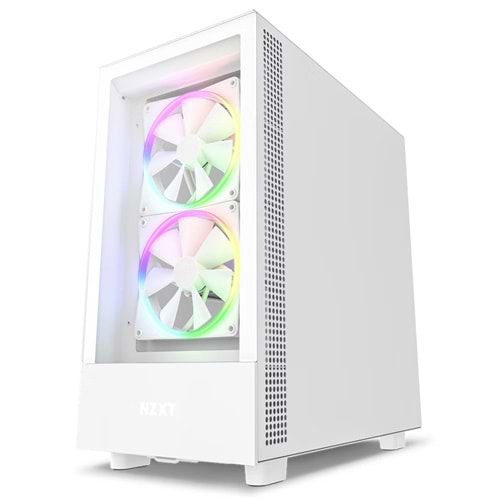 NZXT H5 Elite Edition ATX Mid Tower Chassis All Beyaz