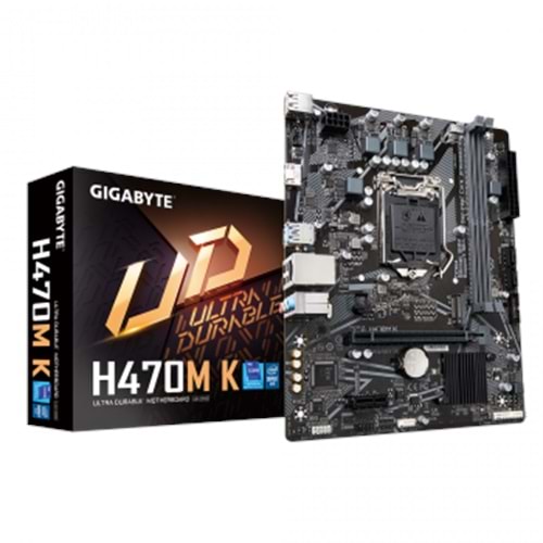 Gigabyte H470M K 1.0 DDR4 MATX 1200p Anakart