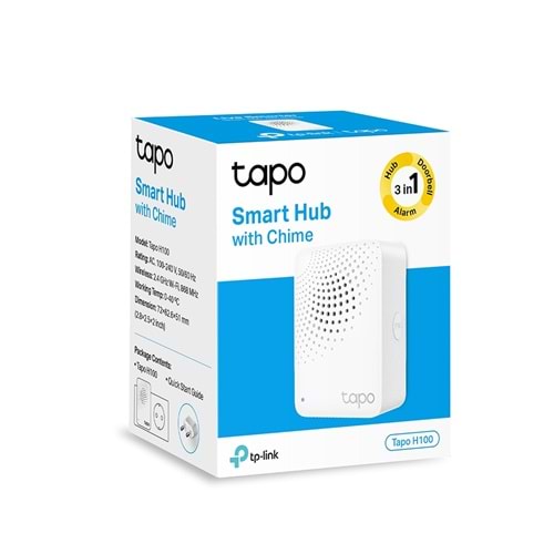 TP-Link Akıllı Zil Sesleri, Alarm ve Zil ile TP-Link Tapo H100 Smart Hub Wifi