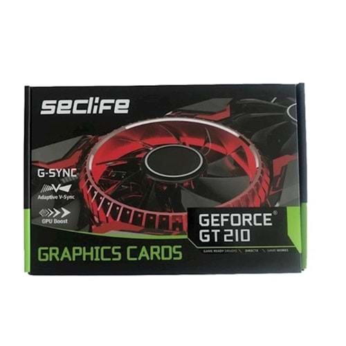 Seclife Geforce GT210 LP 1GB DDR3 64Bit 1XVGA 1XHdmi 1XDp Ekran Kartı