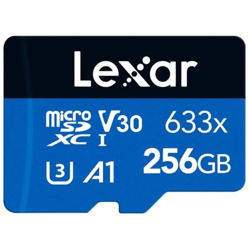 Lexar 256GB NLSDMI256BB633A 633X MicroSDXC High-PerformanceC10 A1 V30 U3 Hafıza Kartı