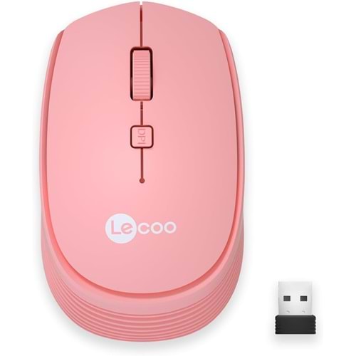 Lenovo Lecoo USB Optik Kablosuz Mouse PEMBE WS202-P