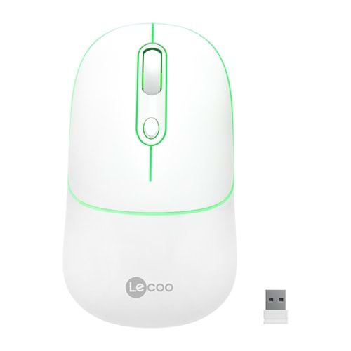 Lenovo Lecoo USB Optik Kablosuz Mouse Beyaz WS210-B