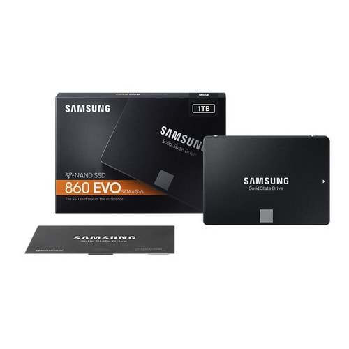 Samsung 860 EVO 1TB SSD Disk 7mm SATA3 550-520 MB/s MZ-76E1T0BW