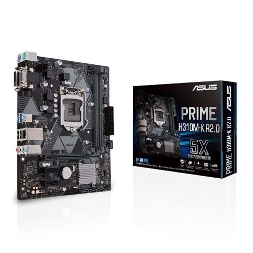Asus Prime H310M-K R2.0 H310 DDR4 DVI/VGA 16X 1151p