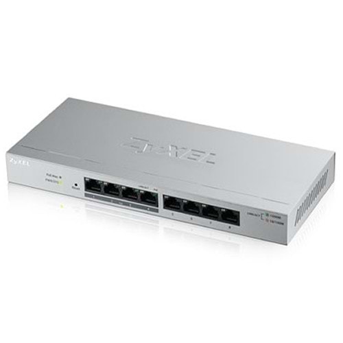 Zyxel GS1200-8HPV2 8 Port 4xGigabit+4xGigabit Poe Web Yön. Switch