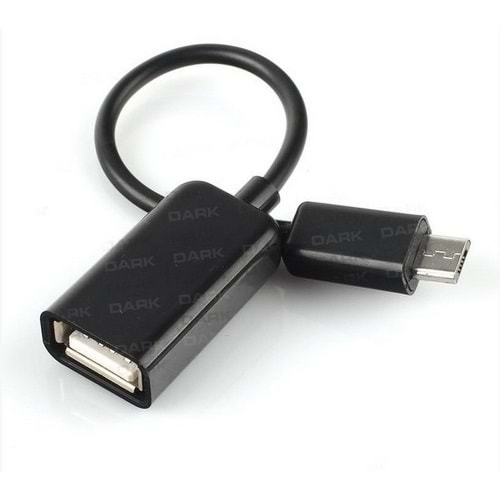 Dark Micro USB 2.0 Tablet ve Akıllı Telefon İçin USB Giriş Dönüştürücü OTG Kablo (DK-CB-USB2MICROTG2