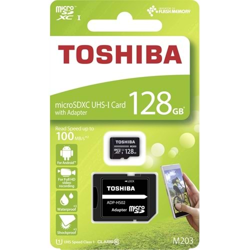 Toshiba 128GB Micro SDXC UHS-1 C10 100MB/sn Hafıza Kartı M203