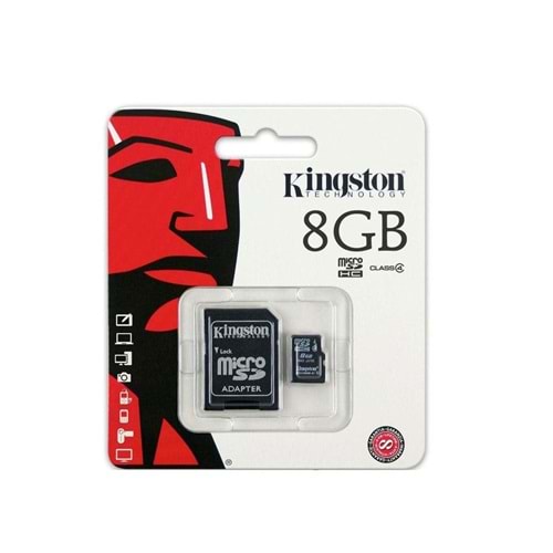 Kingston SDC4 8GB Micro SDHC Class4 Bellek