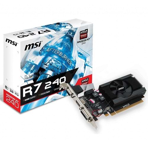 Msi R7 240 2GD3 64B LP R7240 2GB DDR3 64B VGA/DVI/HDMI Ekran Kartı