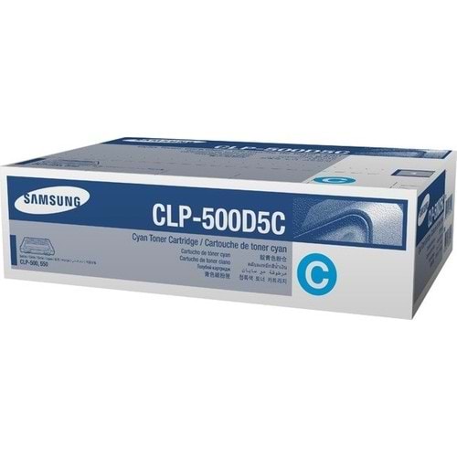 Samsung Toner CLP-500D5C Mavi CLP500 5000syf