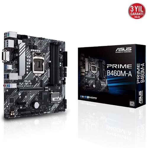 Asus Prime B460M-A B460 DDR4 DP/HDMI/DVI 1200p Anakart