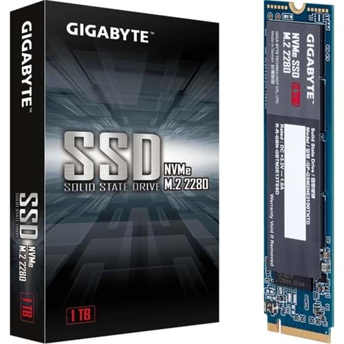Gigabyte 1TB M.2 NVMe Disk 1.3 2500-2100 MB/s GP-GSM2NE3100TNTD
