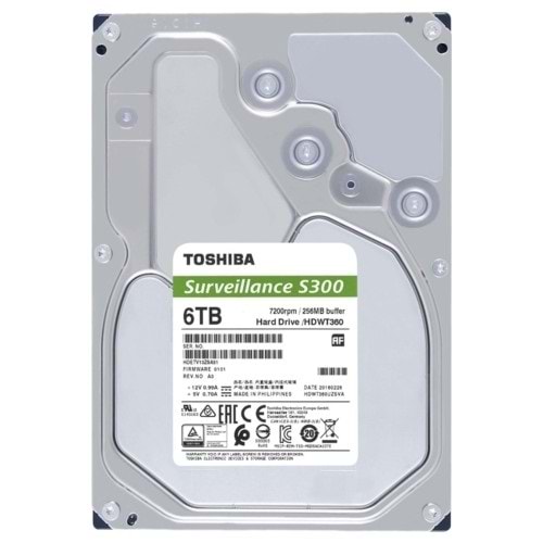 Toshiba 6TB S300 SATA 3.0 5400RPM 256MB 3.5