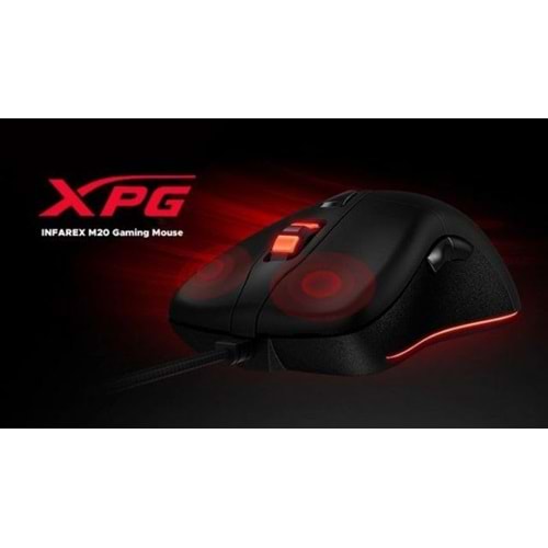 XPG INMouseX M20 Kablolu Optik 5000DPI Siyah Gaming Mouse INMouseX-M20