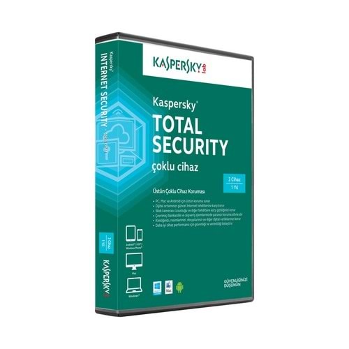 Kaspersky Total Security 3 Kullanıcı 1 Yıl Lisans