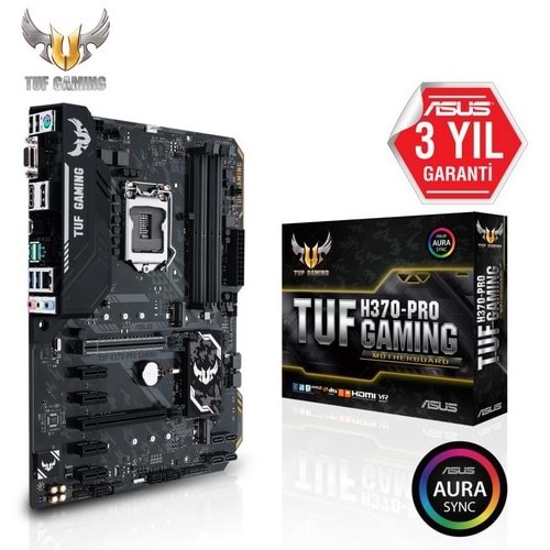 Asus TUF H370-PRO Gaming 2666MHz DDR4 Soket 1151 ATX Anakart