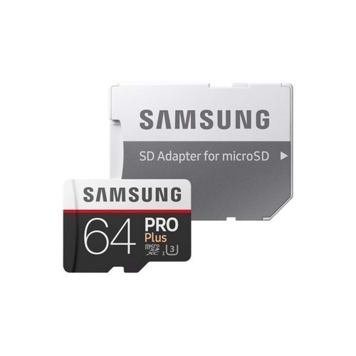 Samsung PRO Plus 64GB Micro SD Class 10 UHS-I 3 100MB/S Kafıza Kartı