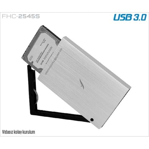 Frisby FHC-2545S 2.5 SATA Vidasız Harici HardDisk Kutusu USB 3.0