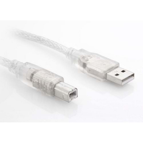 S-Link SL-U2010 USB 2.0 10m Şeffaf Yazıcı Kablo