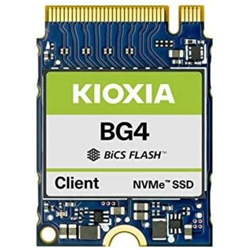 Kioxia SSD Disk 256GB BG4 M.2 Disk 2230 PCI EX 2200 1400 KBG40ZNS256G