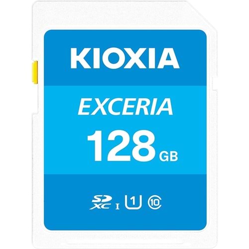 Kioxia 128GB Normal SD Exceria UHS1 R100 Hafıza Kartı LNEX1L128GG4