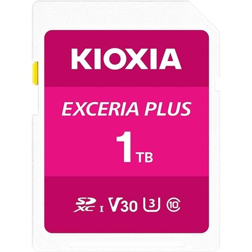 Kioxia 1024GB Normal SD Exceria Plus UHS1 R100 Hafıza Kartı LNPL1M001TG4