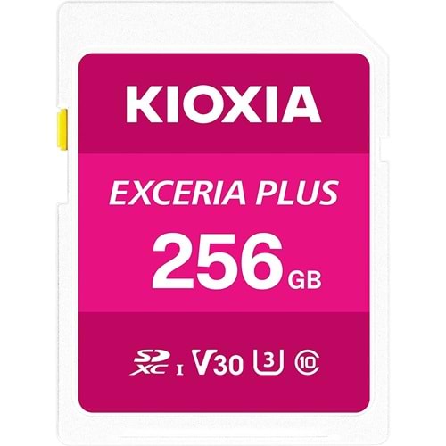 Kioxia 256GB Normal SD Exceria Plus UHS1 R100 Hafıza Kartı LNPL1M256GG4