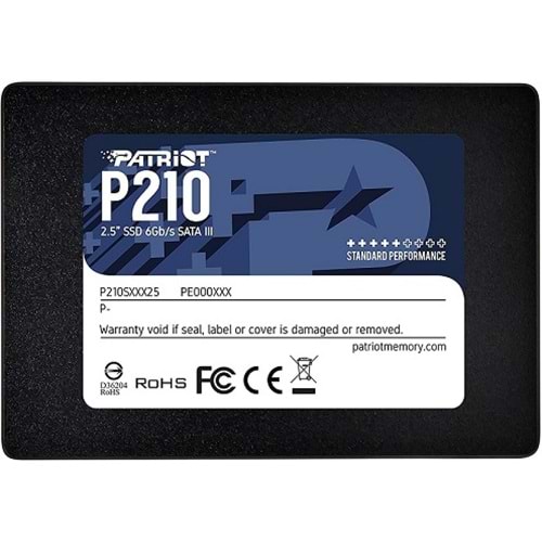 Patriot 256GB P210 SATA 3.0 500 400MB/s 7mm 2.5