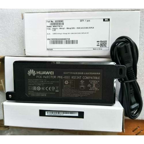 Huawei Adaptör -40degC~50degC 90V~264V 54V/0.65A C8/RJ45 GE POE35-54A