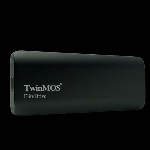 Twinmos 256GB Taşınabilir External SSD USB 3.2 Type-C Dark Grey PSSDEGBMED32