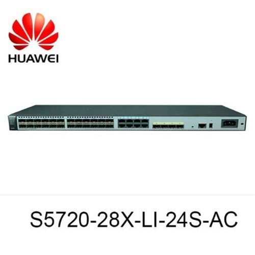 Huawei 24Gig SFP 8 of which are dualpurpose 10/100/1000 or SFP 4 10 Gig SFP+ AC S5720-28X-LI-24S-A