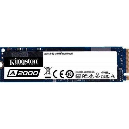 Kingston A2000 250GB 22x80mm PCIe 3.0 x4 M.2 Disk NVMe SSD Disk SA2000M8-250G